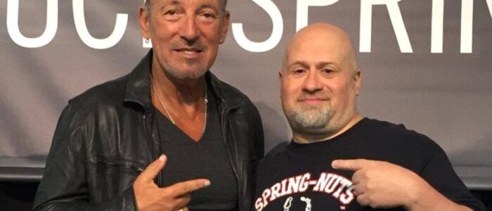 Spring-Nuts founder Howie Chaz, right, with Bruce Springsteen.